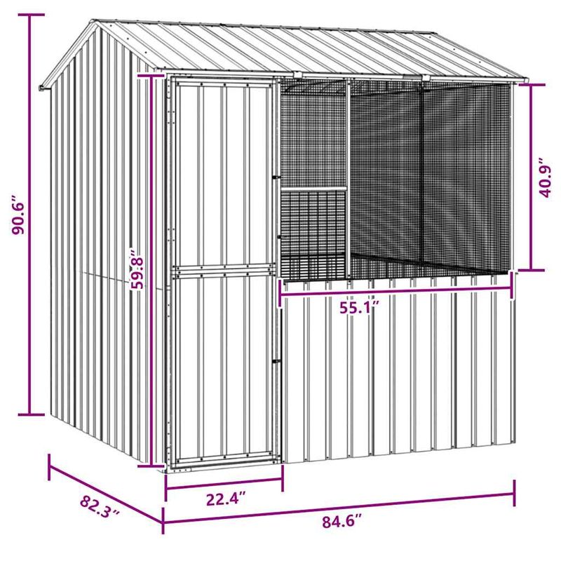 vidaXL Cage à Oiseaux