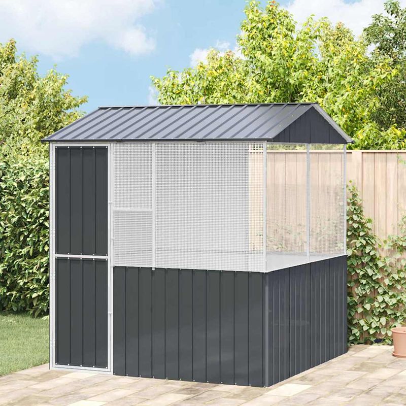 vidaXL Cage pour oiseaux Acier
