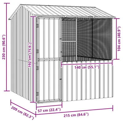 vidaXL Cage pour oiseaux Acier vidaXL Cage pour oiseaux Acier
