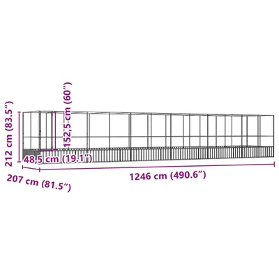 vidaXL volière Acier vidaXL volière Acier