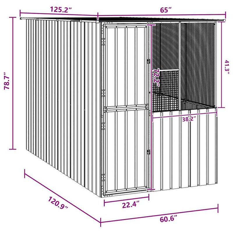 vidaXL Cage à oiseaux