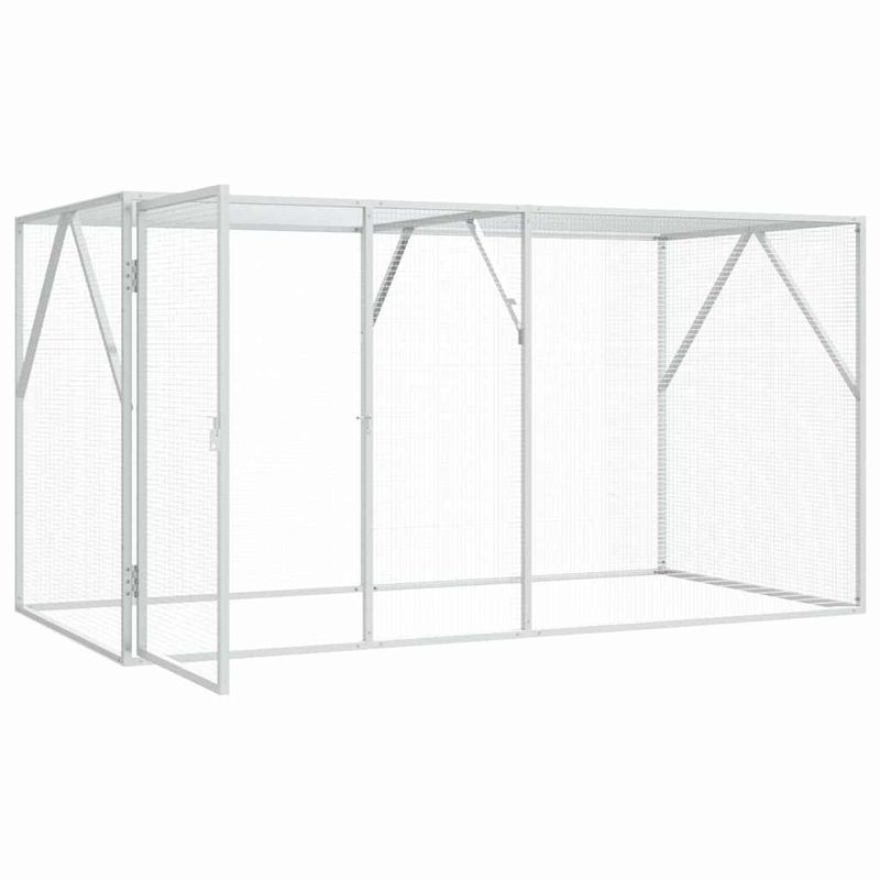 vidaXL Enclos pour oiseaux Acier