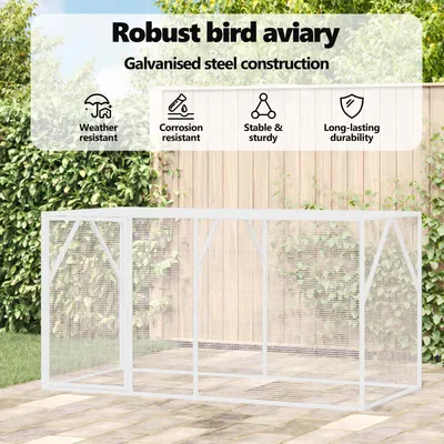 vidaXL Enclos pour oiseaux Acier vidaXL Enclos pour oiseaux Acier