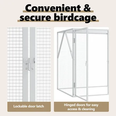 vidaXL Enclos pour oiseaux Acier vidaXL Enclos pour oiseaux Acier