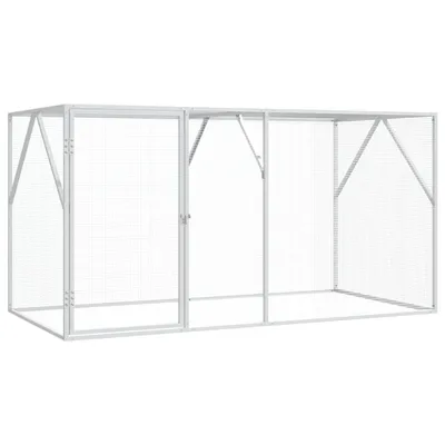 vidaXL Enclos pour oiseaux Acier