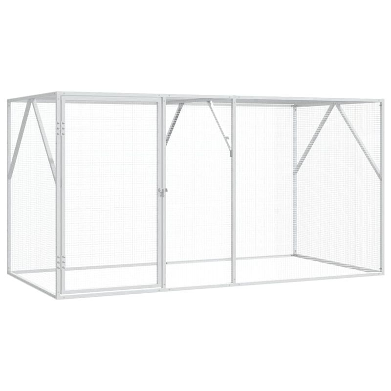 vidaXL Enclos pour oiseaux Acier