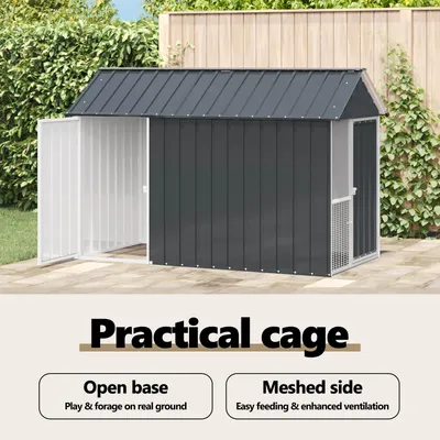 vidaXL Cage pour oiseaux d'extérieur Acier vidaXL Cage pour oiseaux d'extérieur Acier