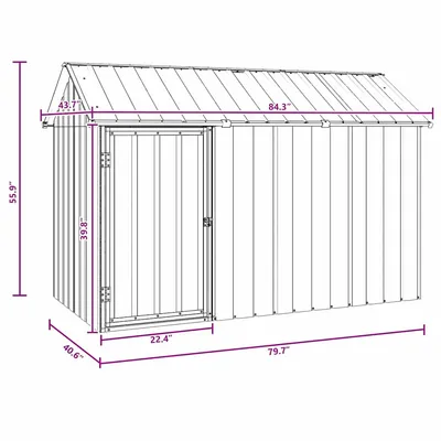 vidaXL Cage pour oiseaux Acier