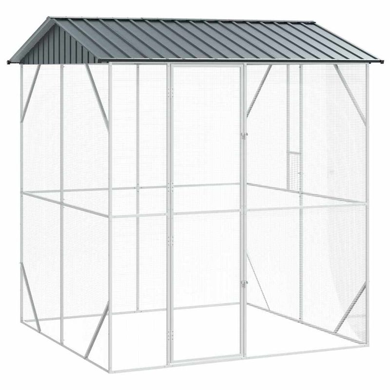 vidaXL Aviary pour oiseaux Acier