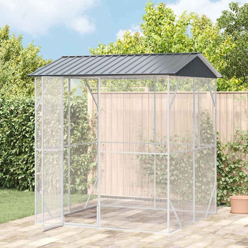 vidaXL Aviary pour oiseaux Acier