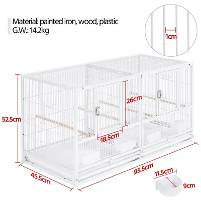 Yaheetech Cage à Oiseaux Double