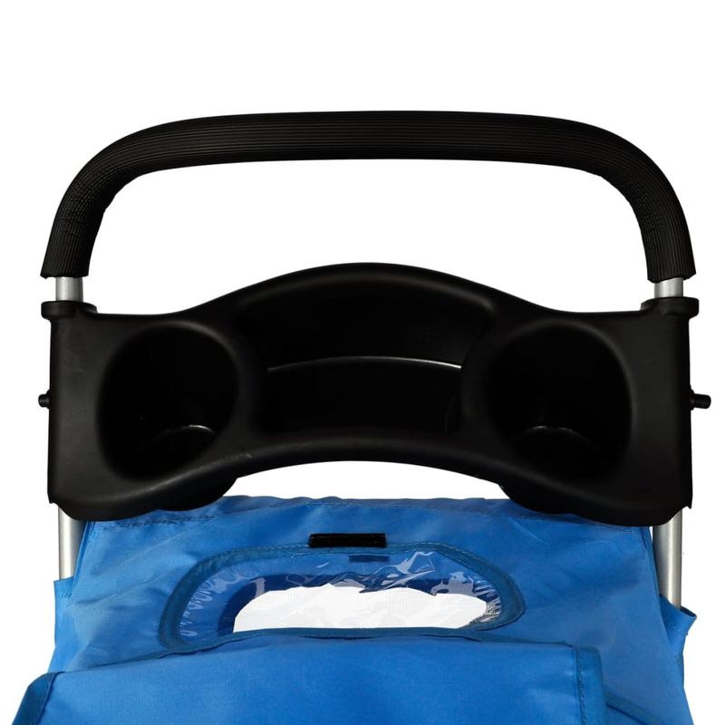 vidaXL poussette pour animaux de compagnie Tissu