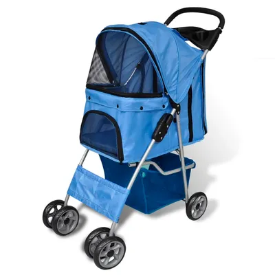 vidaXL poussette pour animaux de compagnie Tissu