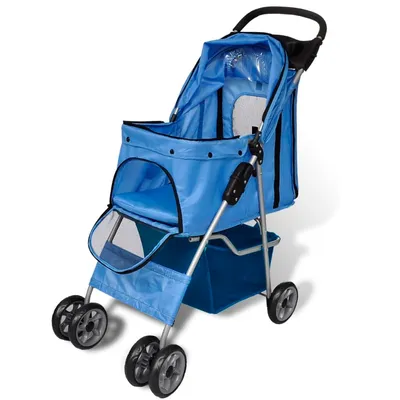 vidaXL poussette pour animaux de compagnie Tissu