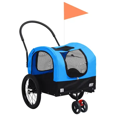 vidaXL remorque de vélo pour animaux de compagnie Tissu