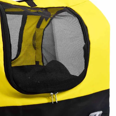 vidaXL remorque de vélo pour animaux de compagnie Tissu