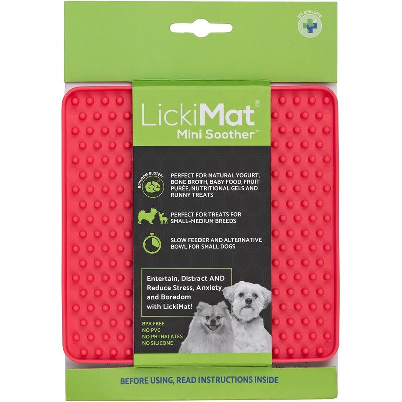 Lickimat Mini Soother - Tapis de léchage pour chiens et chats