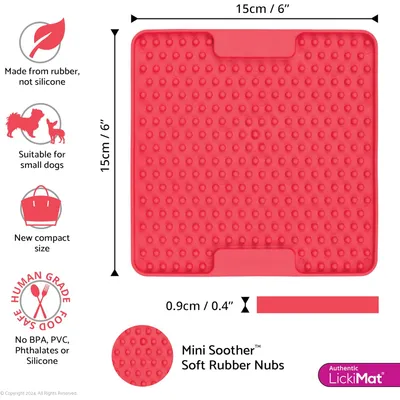 Lickimat Mini Soother - Tapis de léchage pour chiens et chats Lickimat Mini Soother - Tapis de léchage pour chiens et chats