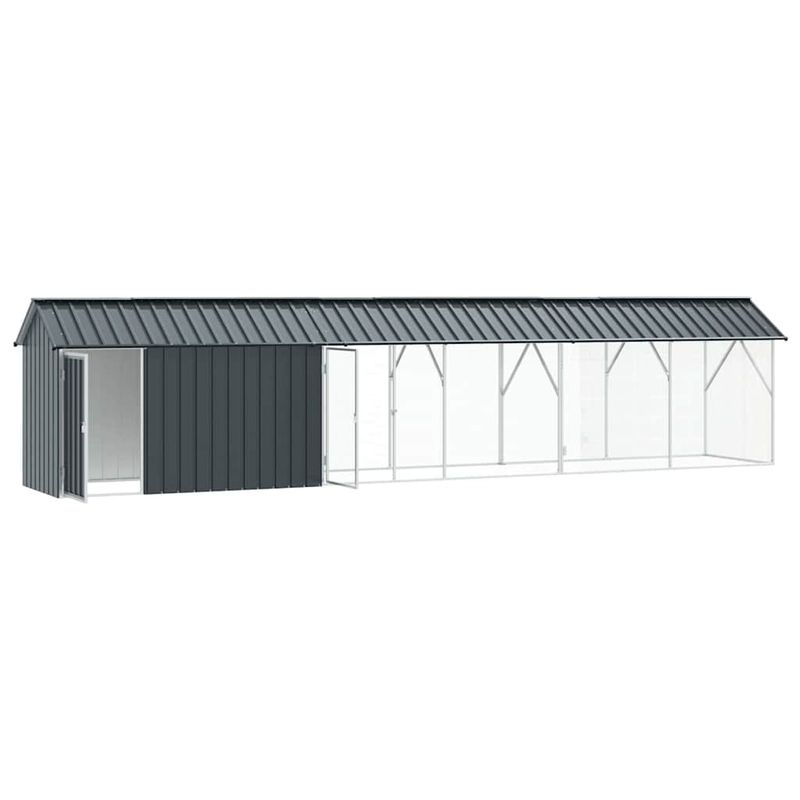 vidaXL Cage pour oiseaux extérieure Acier