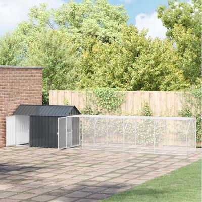 vidaXL Cage pour oiseaux d'extérieur Acier