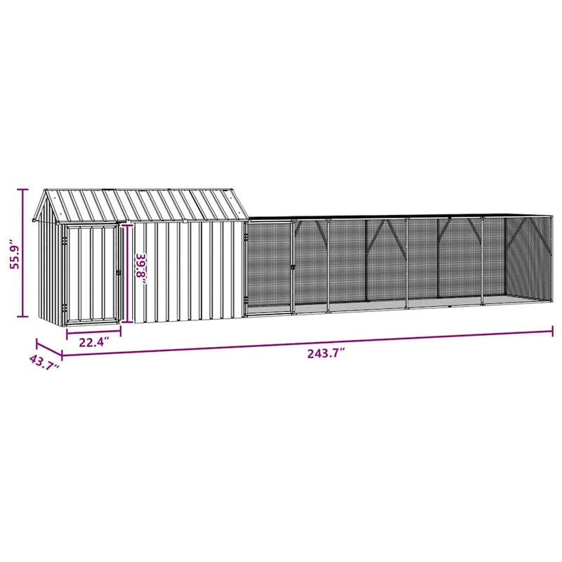 vidaXL Aviary pour oiseaux