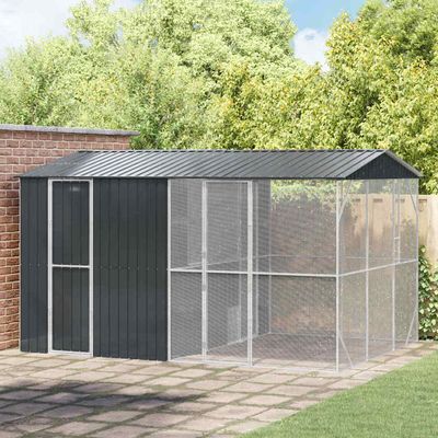 vidaXL Enclos pour oiseaux Acier