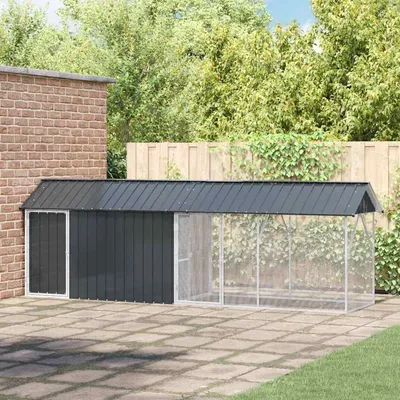 vidaXL Cage pour oiseaux extérieure Acier