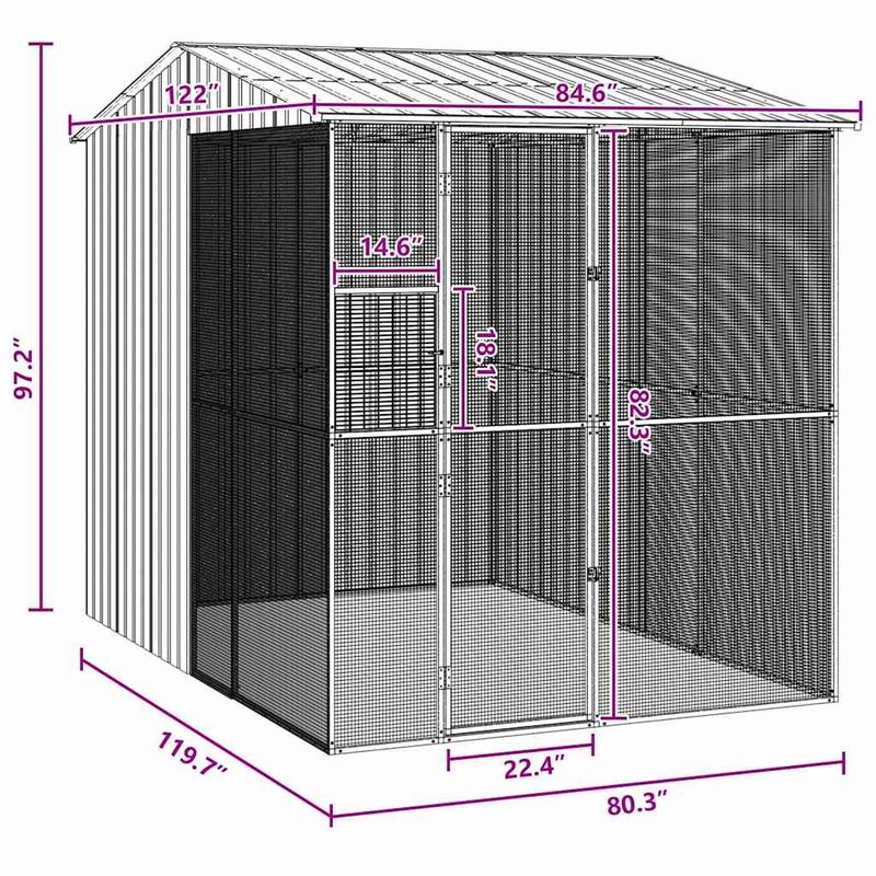 vidaXL Cages à oiseaux