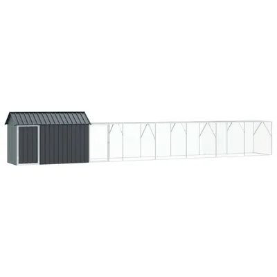 vidaXL Cage pour oiseaux d'extérieur Acier