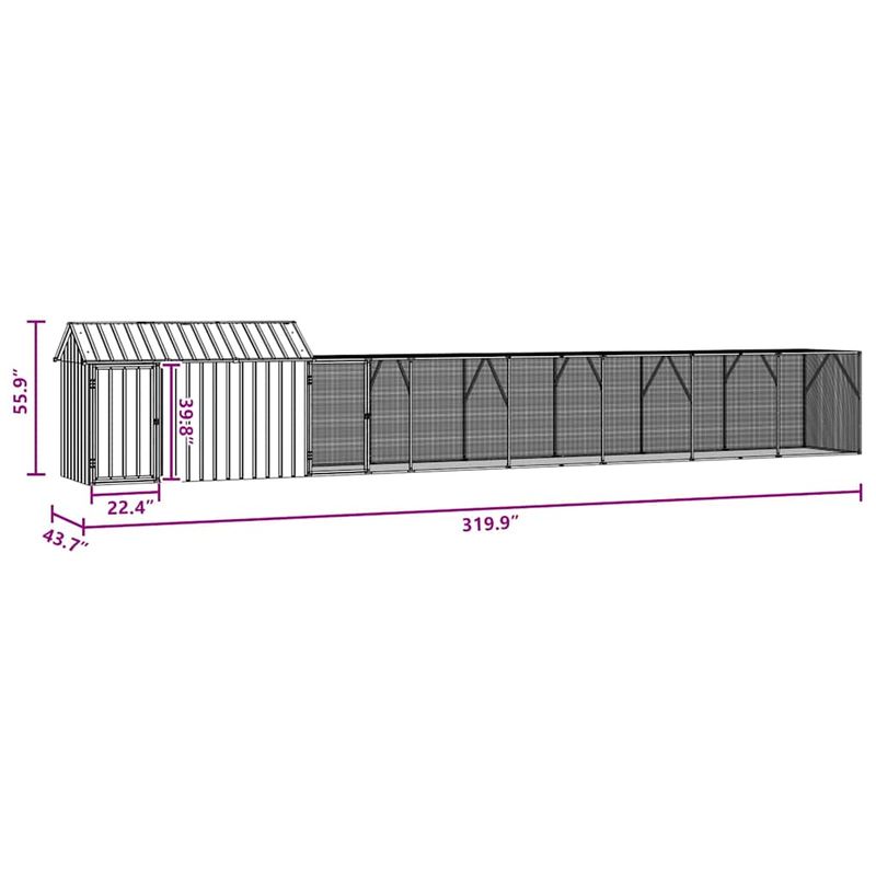 vidaXL Aviary pour oiseaux