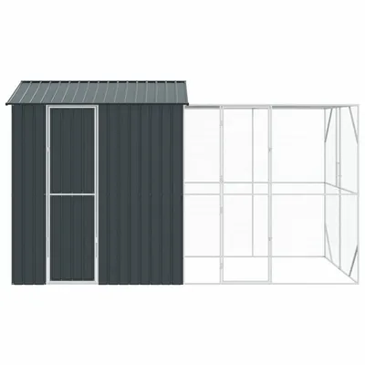 vidaXL Cage pour oiseaux d'extérieur Acier