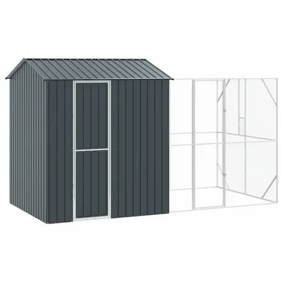 vidaXL Cage pour oiseaux d'extérieur Acier
