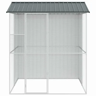 vidaXL Aviary pour oiseaux Acier