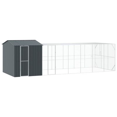 vidaXL Cage pour oiseaux d'extérieur Acier