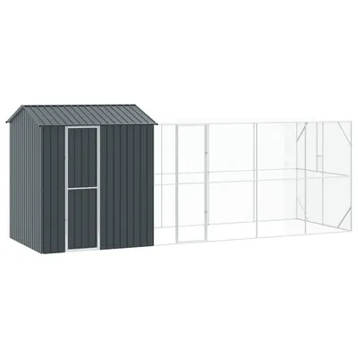 vidaXL Cage pour oiseaux d'extérieur Acier