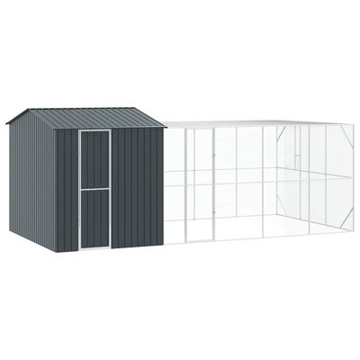 vidaXL Cage pour oiseaux d'extérieur Acier