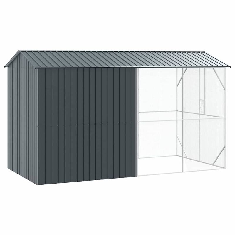 vidaXL Cage pour oiseaux extérieure Acier