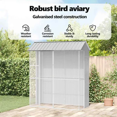 vidaXL Enclos pour oiseaux Acier vidaXL Enclos pour oiseaux Acier