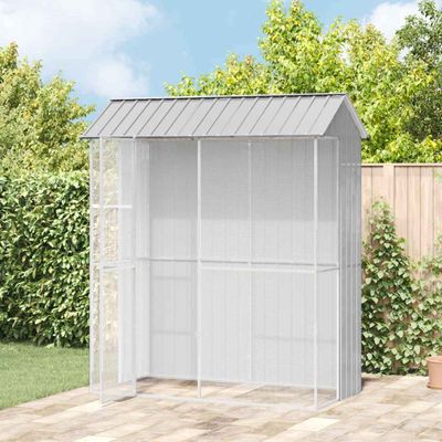 vidaXL Enclos pour oiseaux Acier