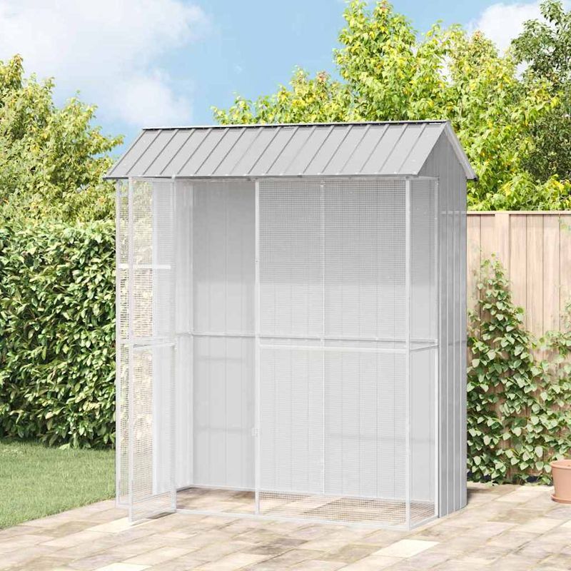vidaXL Aviary pour oiseaux Acier