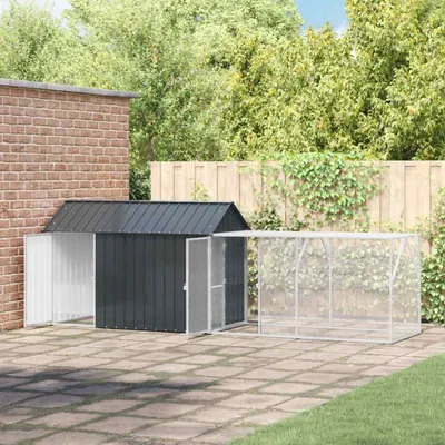 vidaXL Cage pour oiseaux d'extérieur Acier