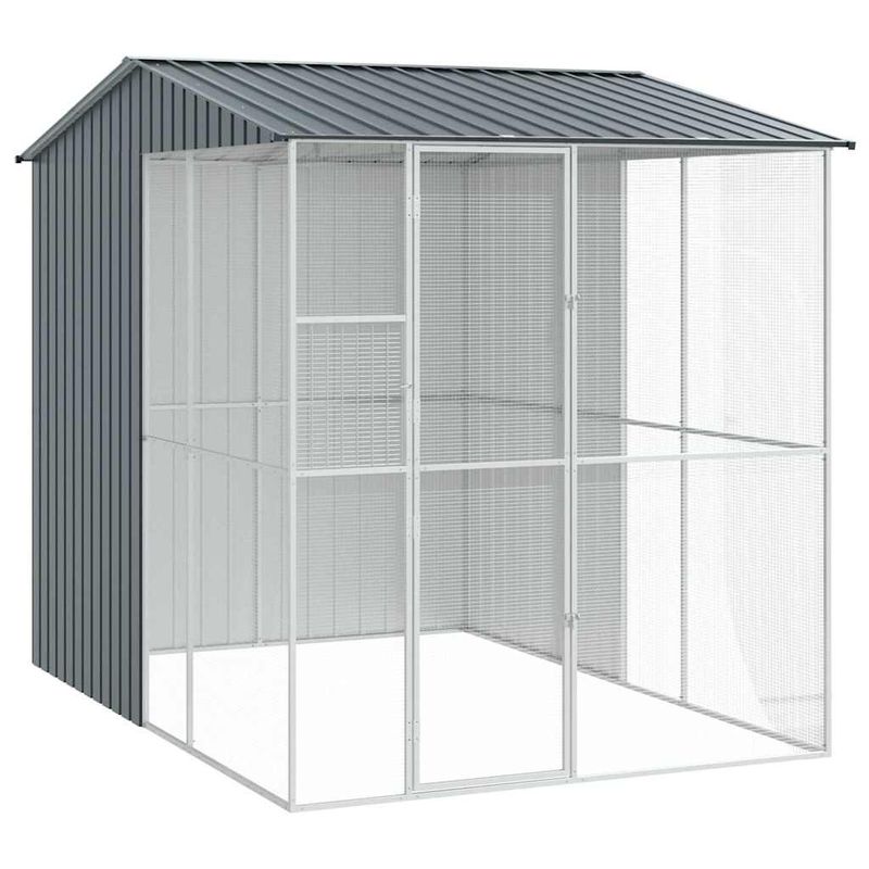 vidaXL Aviary pour oiseaux Acier