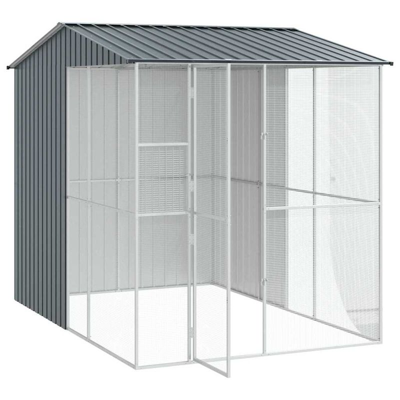 vidaXL Aviary pour oiseaux Acier