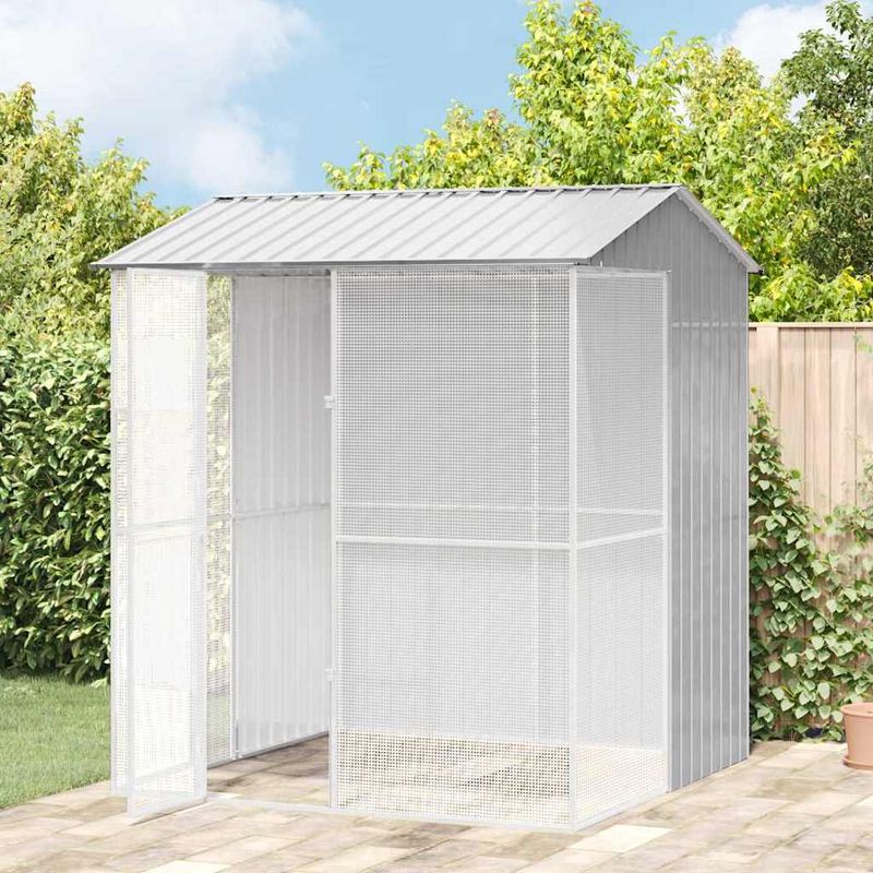 vidaXL Aviary pour oiseaux Acier