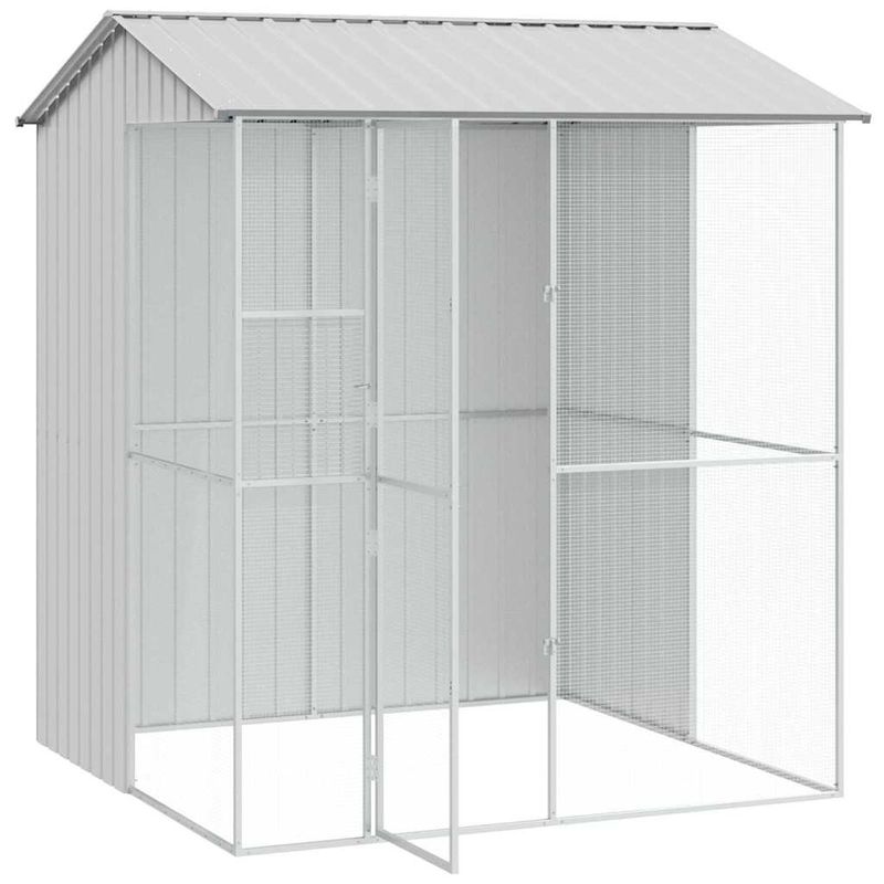 vidaXL Aviary pour oiseaux Acier