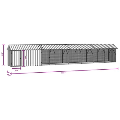vidaXL Enclos pour oiseaux Acier vidaXL Enclos pour oiseaux Acier