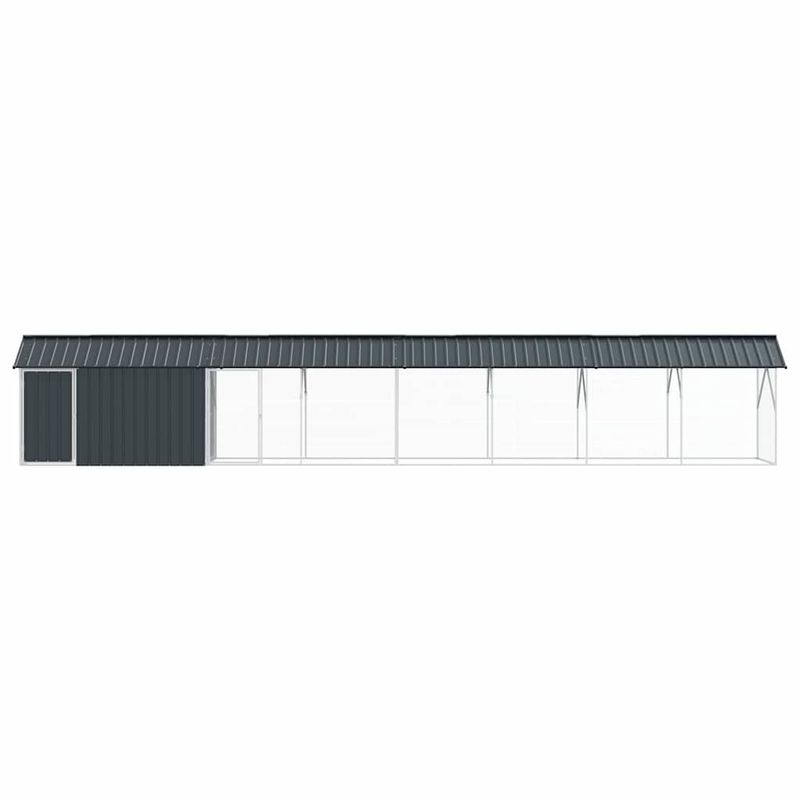 vidaXL Cage pour oiseaux extérieure Acier