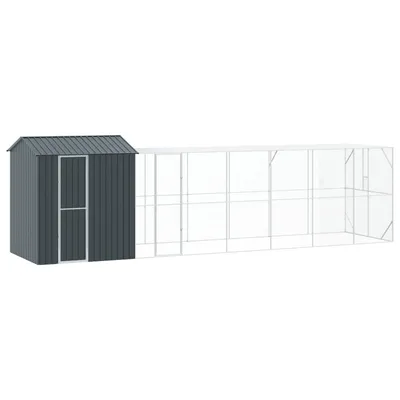 vidaXL Cage pour oiseaux d'extérieur Acier