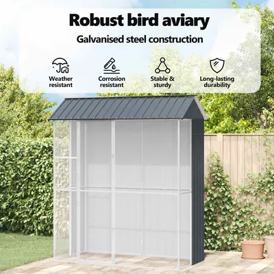 vidaXL Enclos pour oiseaux Acier vidaXL Enclos pour oiseaux Acier