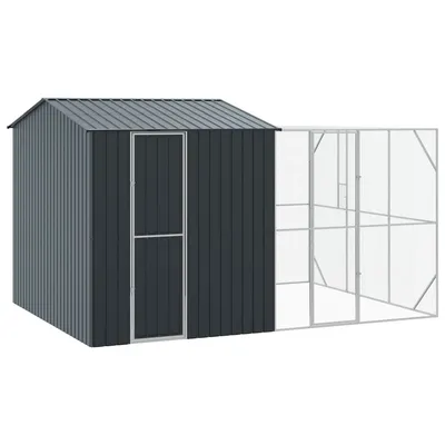 vidaXL Cage pour oiseaux d'extérieur Acier